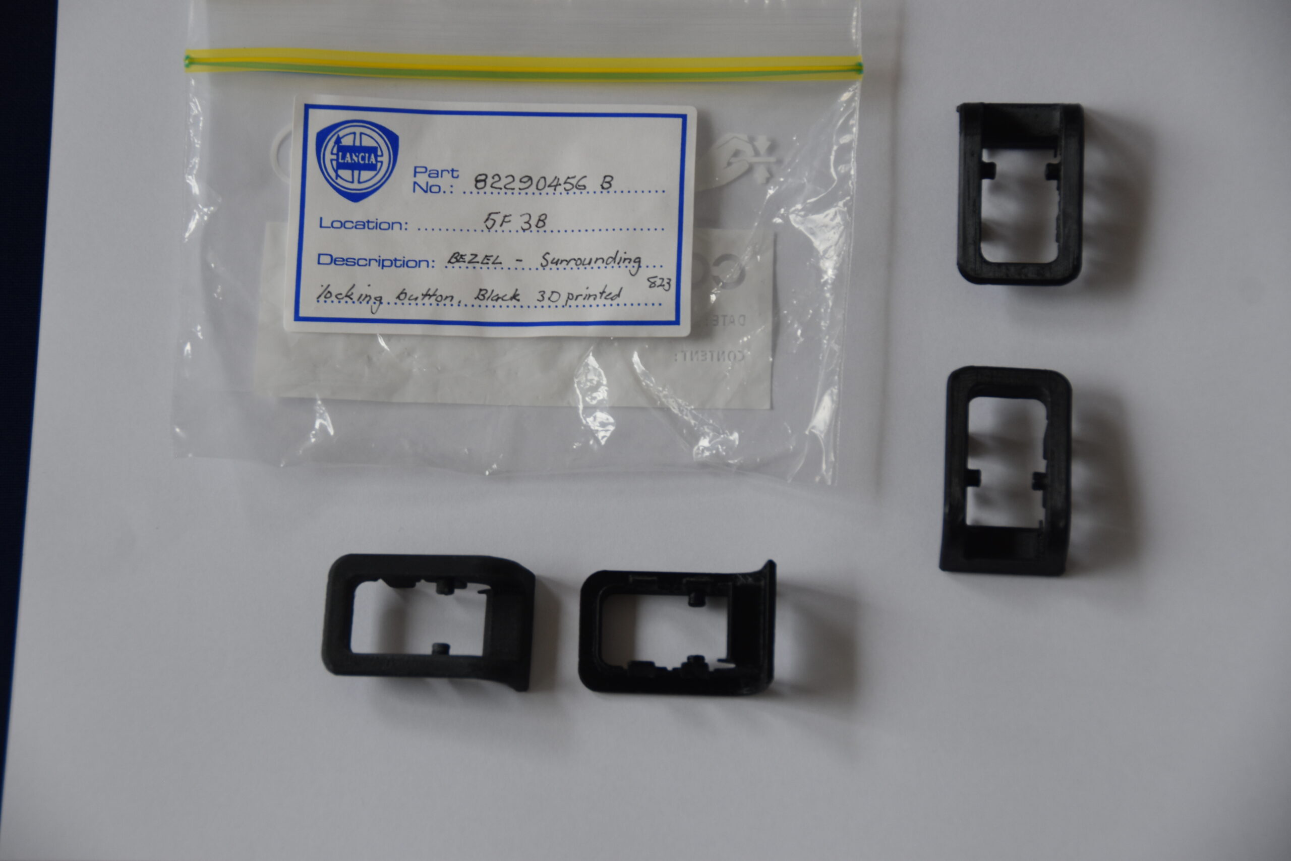 Bezel - Surround. Door lock. Beta & Gamma